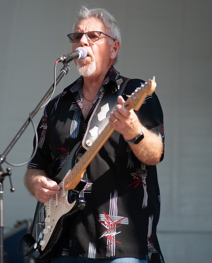Barry Johnson on guitar